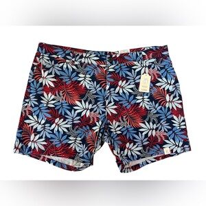 NWT ST JOHNS BAY SECRETLY SLENDER TROPICAL SHORTS WOMENS 22W